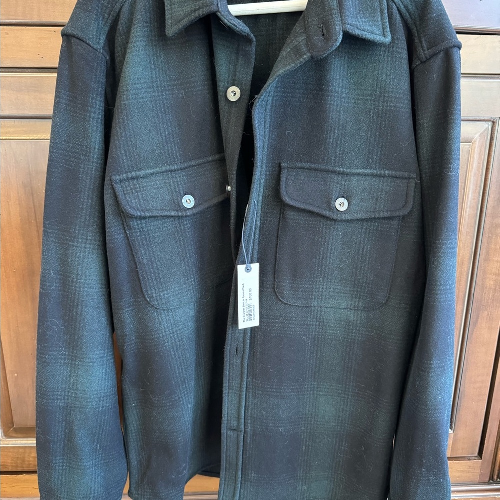 Taylor Stitch Spruce plaid shirt jacket XL (44)